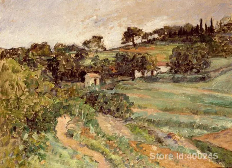 

artwork of Paul Cezanne Landscape in Provence by Bathers by Paul Cezanne art reproduction paintings handmade High Quality