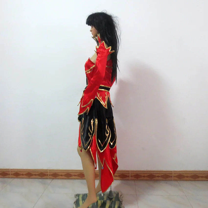 Dota 2 Lina костюм для косплея любой размер на заказ|cosplay costume|lina inversecustom cosplay costume |