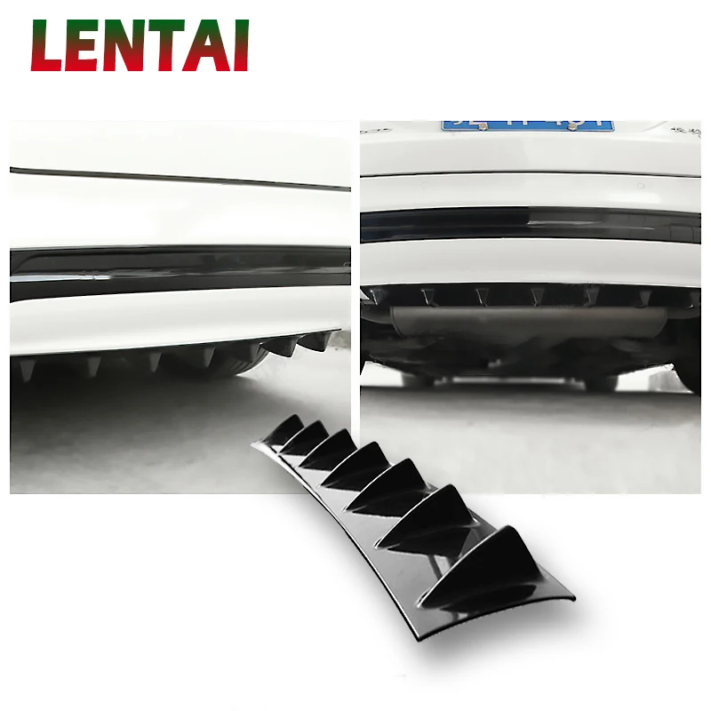 LENTAI 1PC Car Rear Bumper Modified Spoiler Shark Fin Styling For Mercedes W205 W203 Volvo XC90 S60 XC60 V40 Alfa Romeo 159 156 |