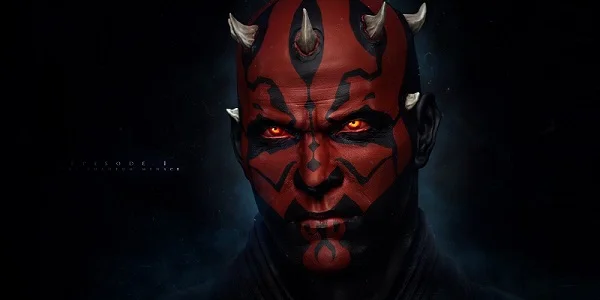Пляжное полотенце с принтом Star War Darth Maul банное из микрофибры спортивный