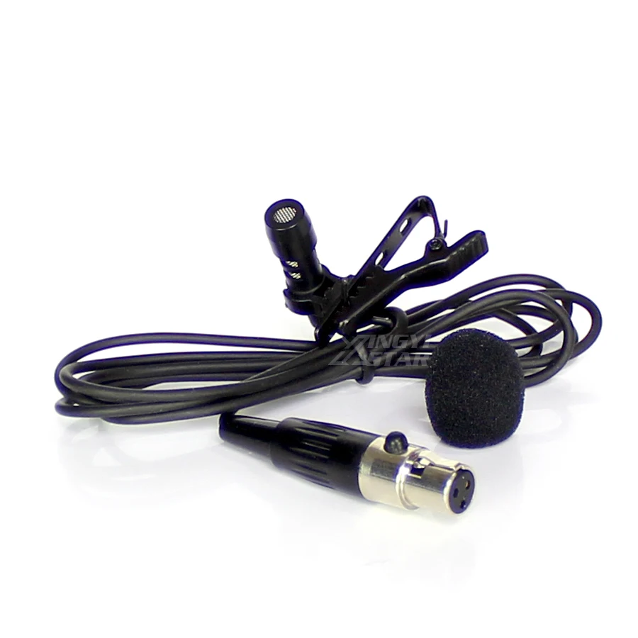 Профессиональный петличный микрофон Mini XLR 3 Pin TA3F с зажимом для лацкана