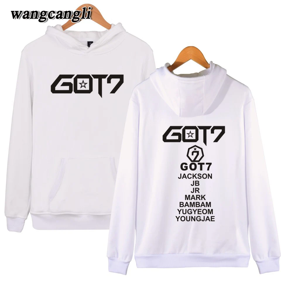 GOT7 глаза на Вас милые толстовки для женщин/мужские куртки с капюшоном и принтом