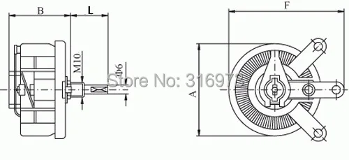 Высокомощный проволочный потенциометр 100 Вт 200 Ом реостат переменный резистор