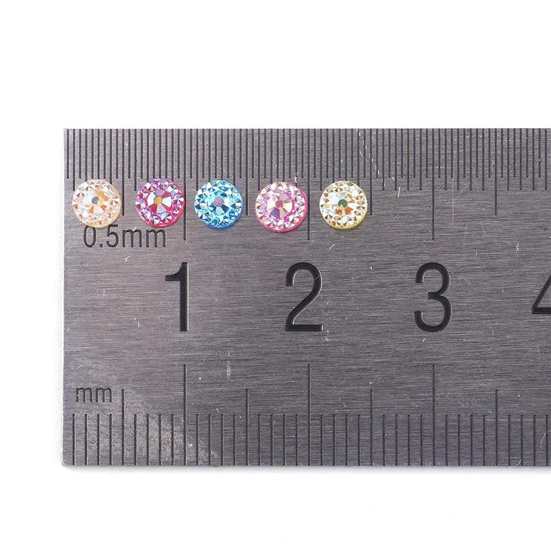 Blueness 1Wheel Round Sequins Studs Design Rhinestones For Nails Art Decorations Accessories Manicure DIY UV Gel Acrylic Crystal | Красота и