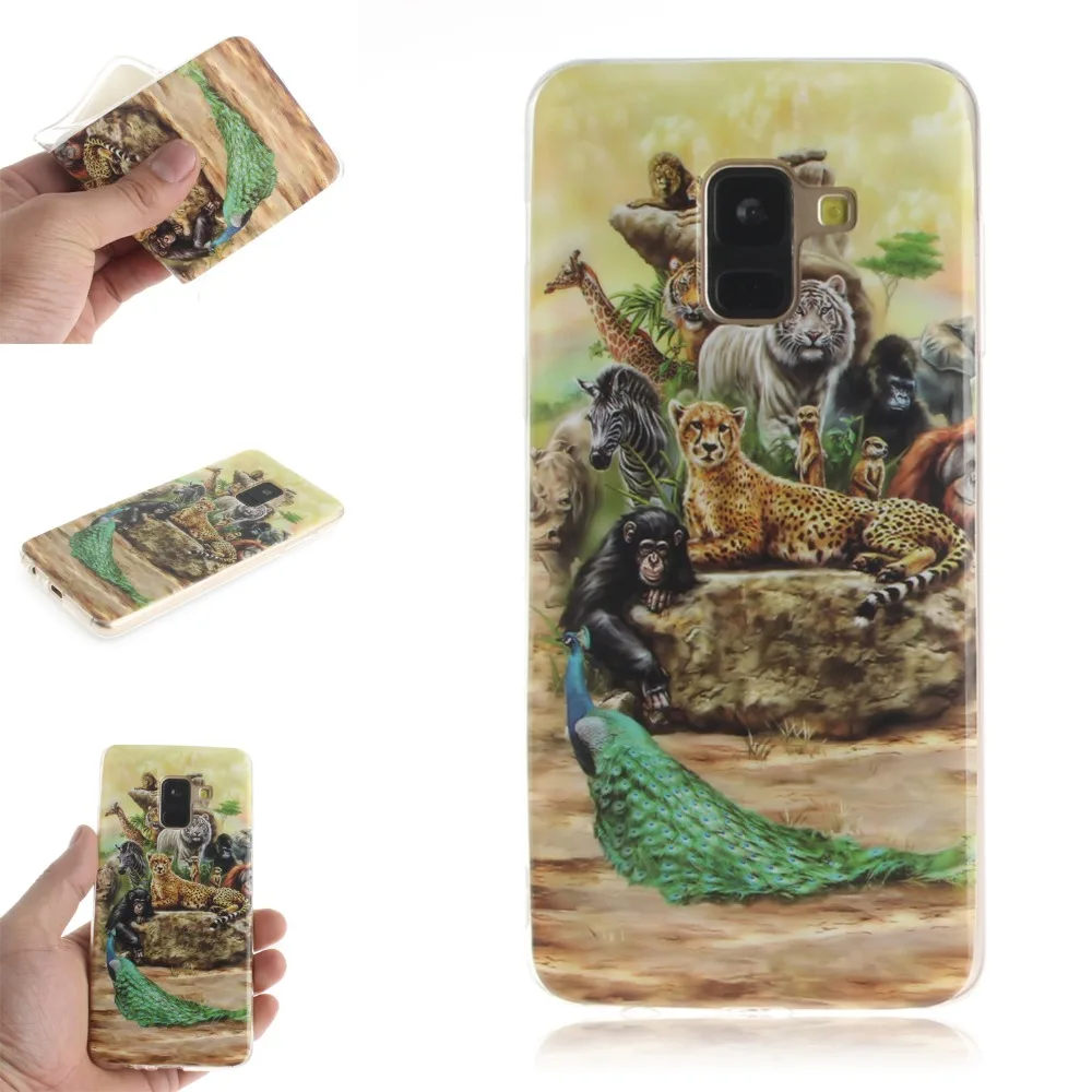 Мягкий чехол Nutbro Cat Panda для Samsung Galaxy A8 2018 A6 Plus S9 S8 J4 J6 J8 Etui Funda | Мобильные телефоны и