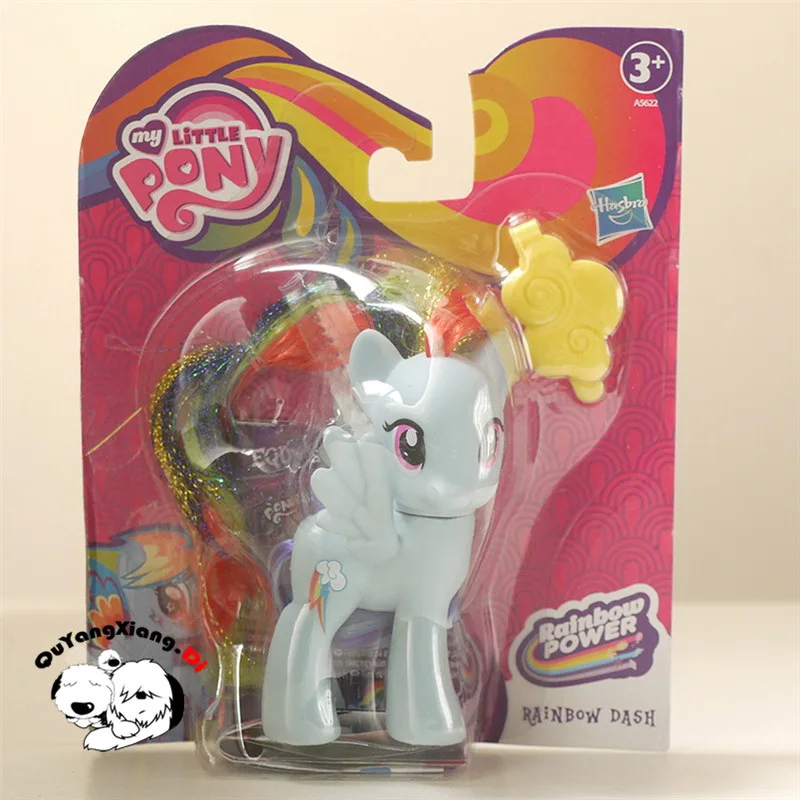 Фигурки 8 см лошадка с куклой шесть персонажей игрушки Rarity & Rainbow Dash Twilight Sparkle Fluttershy