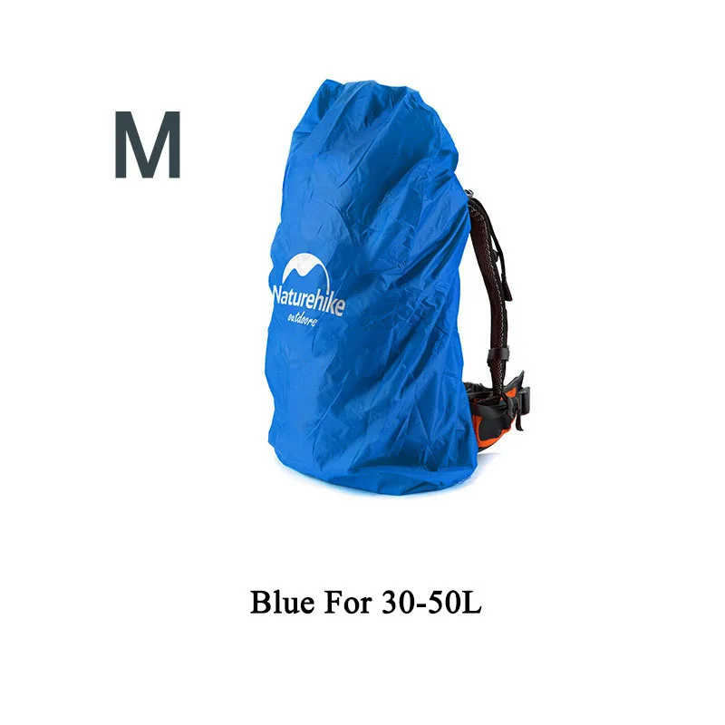 Blue M Naturehike рюкзак дождевик открытый водонепроницаемый грязевой пылезащитный чехол сумка покрытие для альпинизма походный Дорожный комплект подходит для 30L-50L 50-75L - Цвет: Blue M