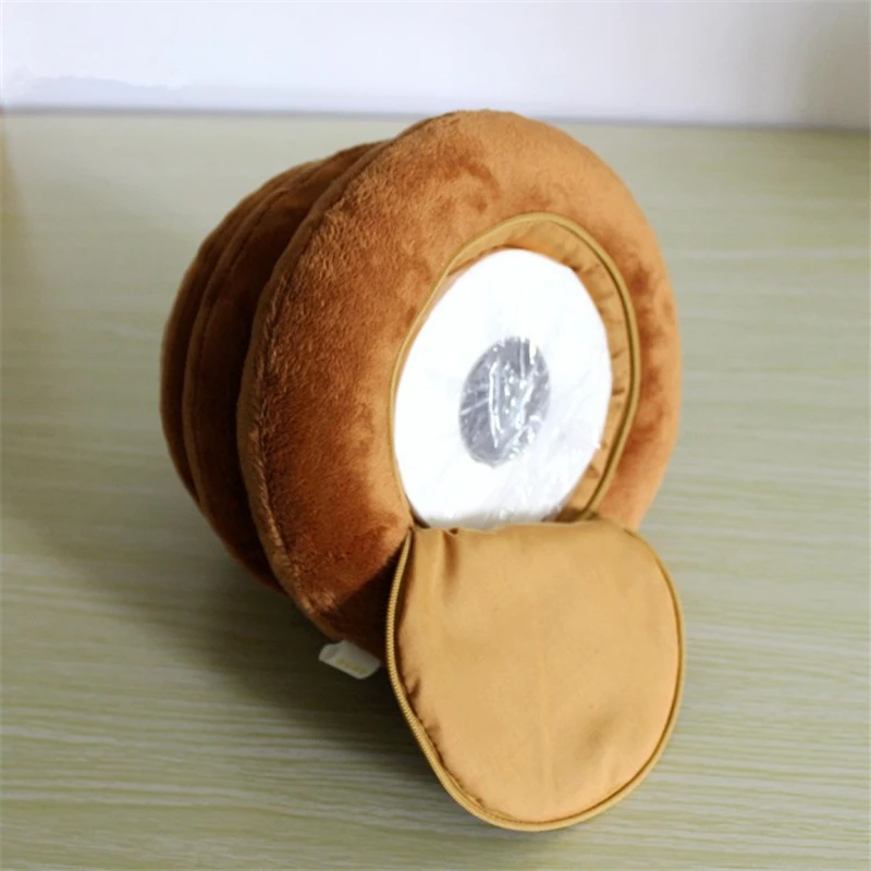 Коричневые бумажные салфетки в рулонах канистра Kawaii коробка салфеток набор