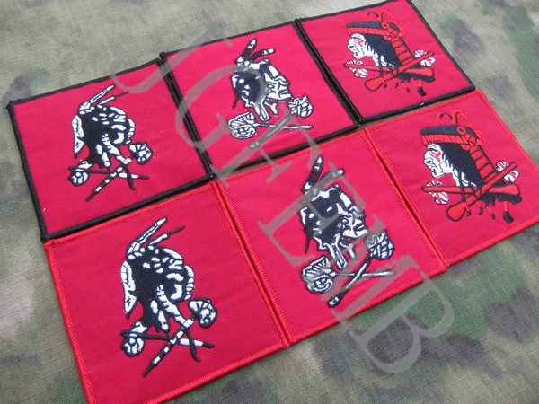 Red NSWDG Devgru SealTeam ST6 Squadron VIP protection Team Military Tactical Morale Embroidery patch | Дом и сад