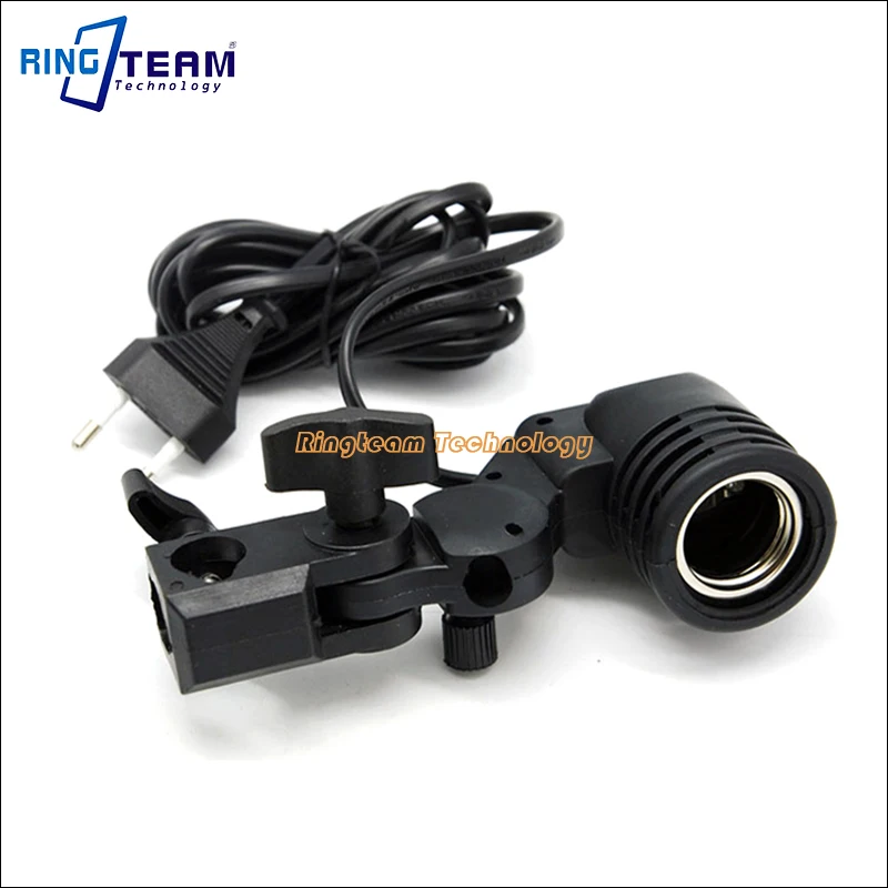 Wholesale 5Pcs/Lot Single Head Photo Slave Flash Swivel Adapter E27 Socket Bulb Holder Lamp Base Umbrella Bracket | Электроника