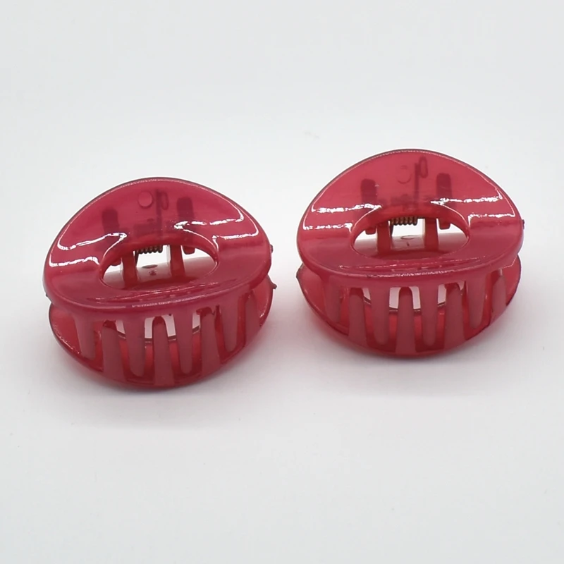 Винтажная заколка для волос 3 см 4 шт. Геометрическая с камнями черные коричневые