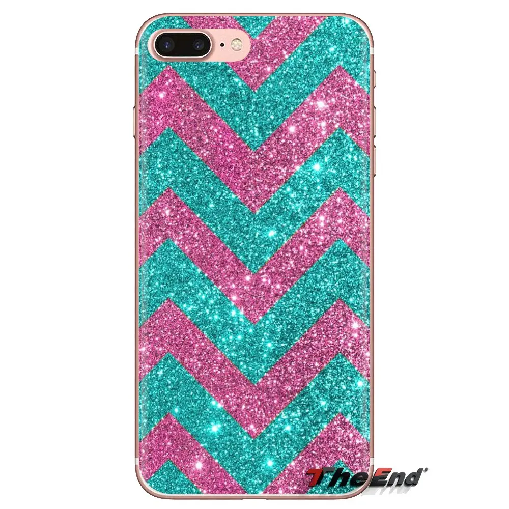 For Samsung Galaxy J1 J2 J3 J4 J5 J6 J7 J8 Plus 2018 Prime 2015 2016 2017 Silicone Phone Case Gold Pink Glitter chevron Colorful |
