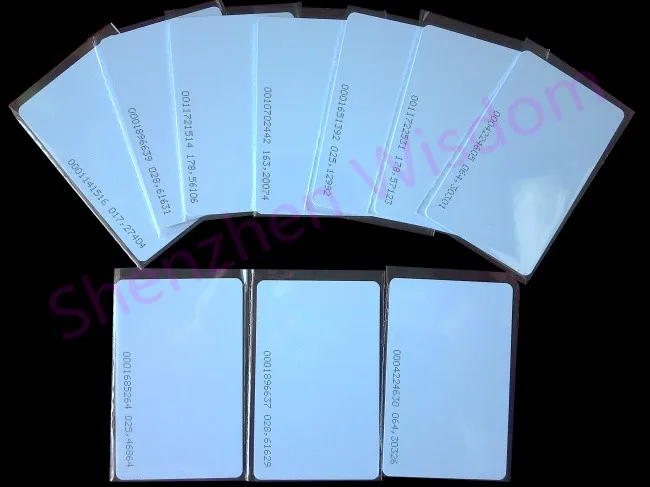 Карта RFID 125 кГц EM4100 TK4100 ультратонкая 0 8 мм карта приближения Смарт-карта ПВХ