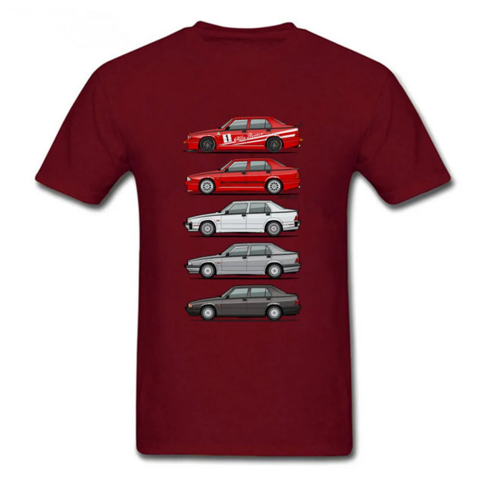 Стек Alfa Romeo 75 футболка Milano Tipo 16 мальчик хлопок короткий рукав Футболка с круглым