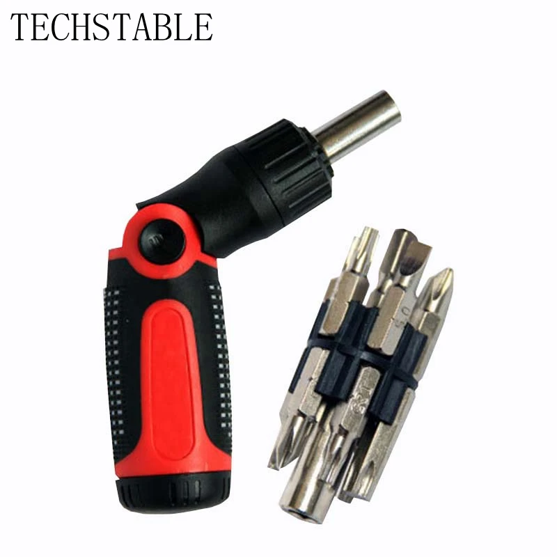 

TECHSTABLE 14 in one ratchet screwdriver set maintenance hardware tools Multifunctional combined hand tool