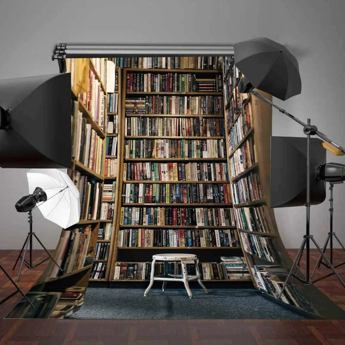 5x7ft фон для фотосъемки книжная полка полный книг студийный реквизит|Аксессуары