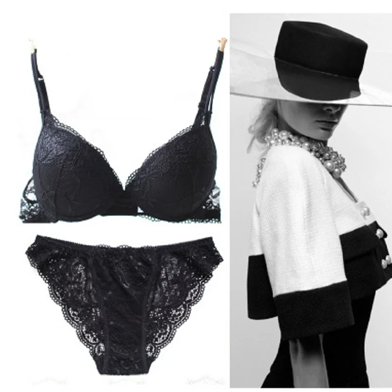 New Selling Sexy Lace Top Floral Decoration Plunge 3/4 Cup Lenceria 70B 75B 80B Cream-White Purple Blue Black Wine-Red HGBS0011 | Женская