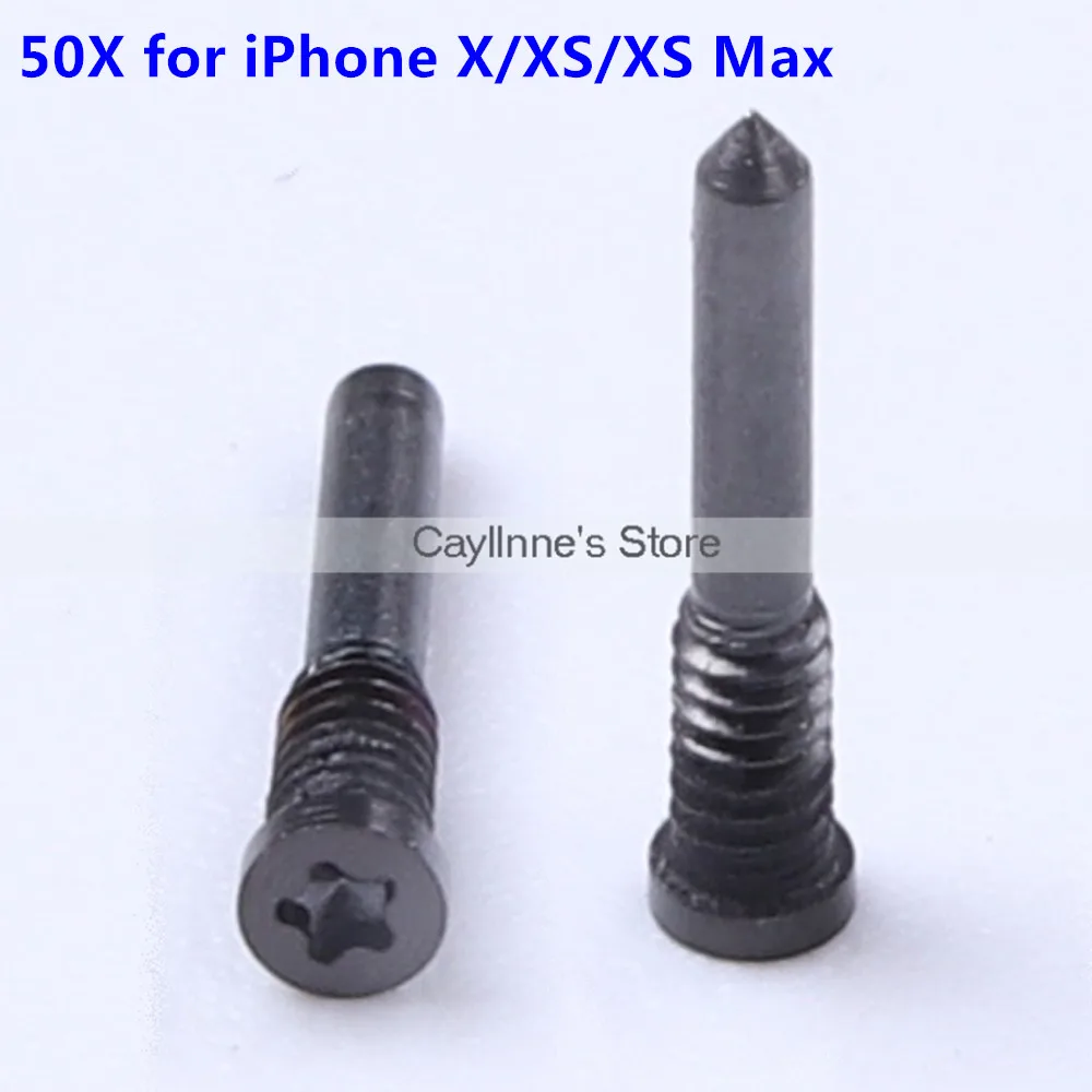 50 шт. нижний винт задней крышки для iPhone X & XS Max док разъем пять 5 конечных звезд