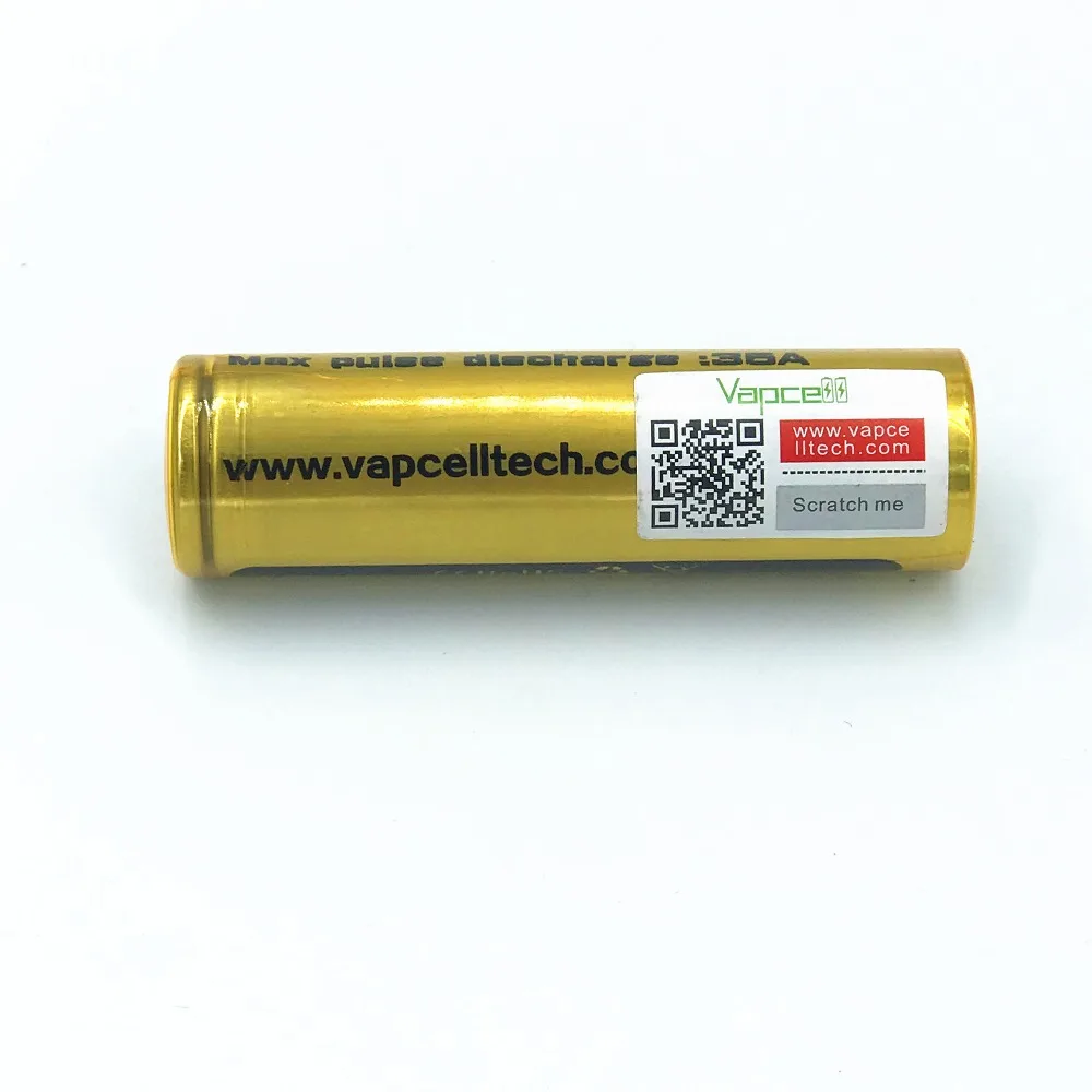 Литий-ионный перезаряжаемый аккумулятор Vapcell 2 шт. INR 18650 3600 мАч 35A с Nitecore новинка