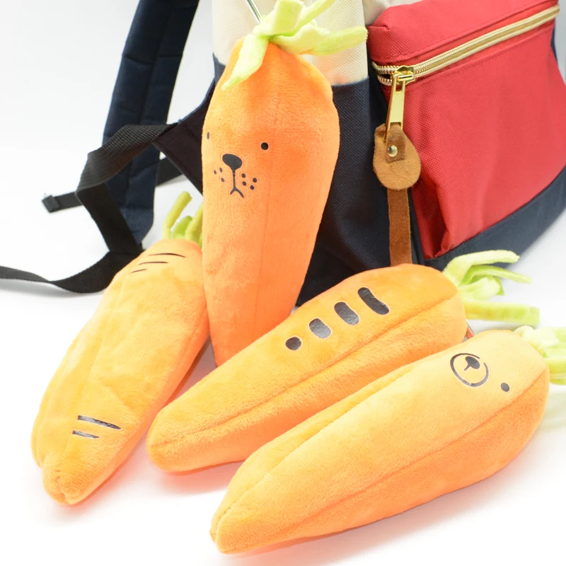 Моркови кавайный чехол для карандаша Kalem Kutusu плюшевые Estuche Эсколар милый пенал Etui
