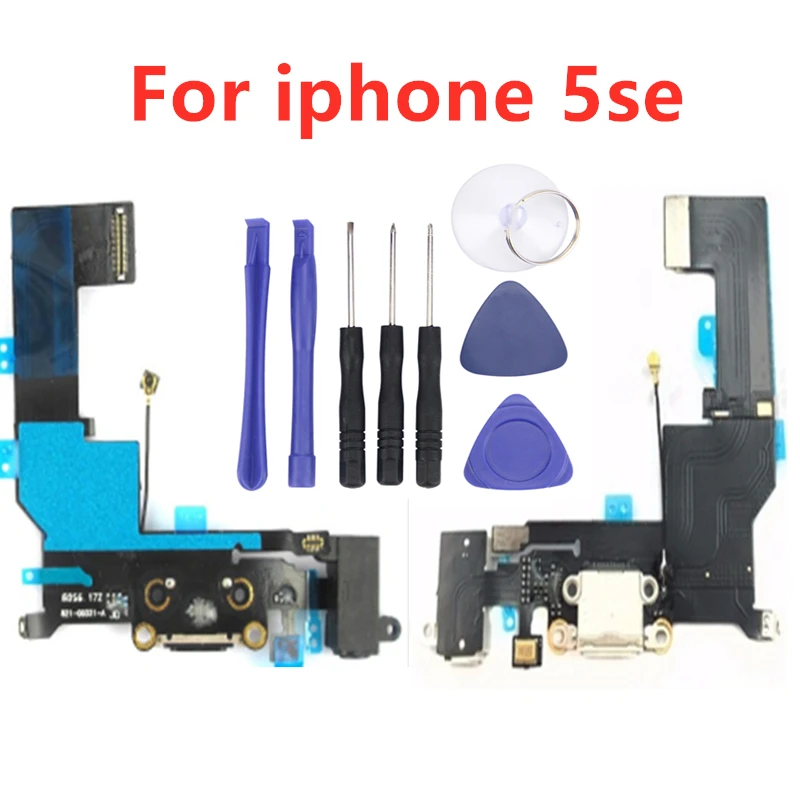 Высокое качество зарядки USB порт док разъем гибкий кабель для iPhone 5 SE наушников