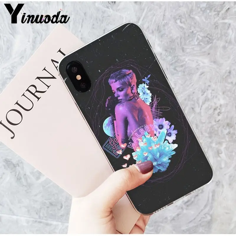 Чехол Yinuoda Halsey для мобильного телефона Apple iPhone 8 7 6 6S Plus X XS MAX 5 5S SE XR|Бамперы| |