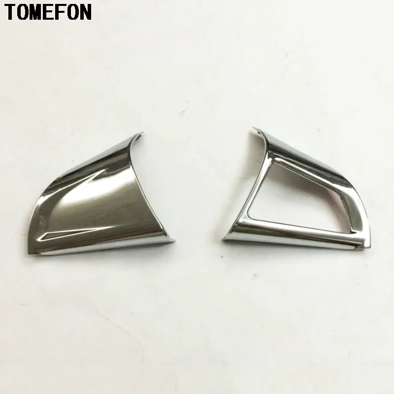 For Chevrolet Trax 2014 2015 ABS Chrome Car Steering Wheel 3 and 9 Oɼlock Decoration Sticker Refitting Decal Stike 2PCS | Автомобили