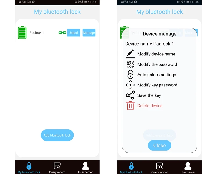 RAYKUBE замок с Bluetooth управлением APP/пароль код разблокировки электронный замок для двери/коробки/багажа/шкафа/велосипеда