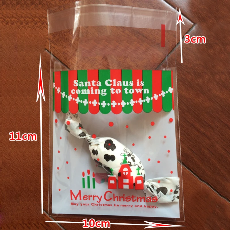 25 шт рождественский дом подарочные пакеты конфетное печенье мешок свадьба день