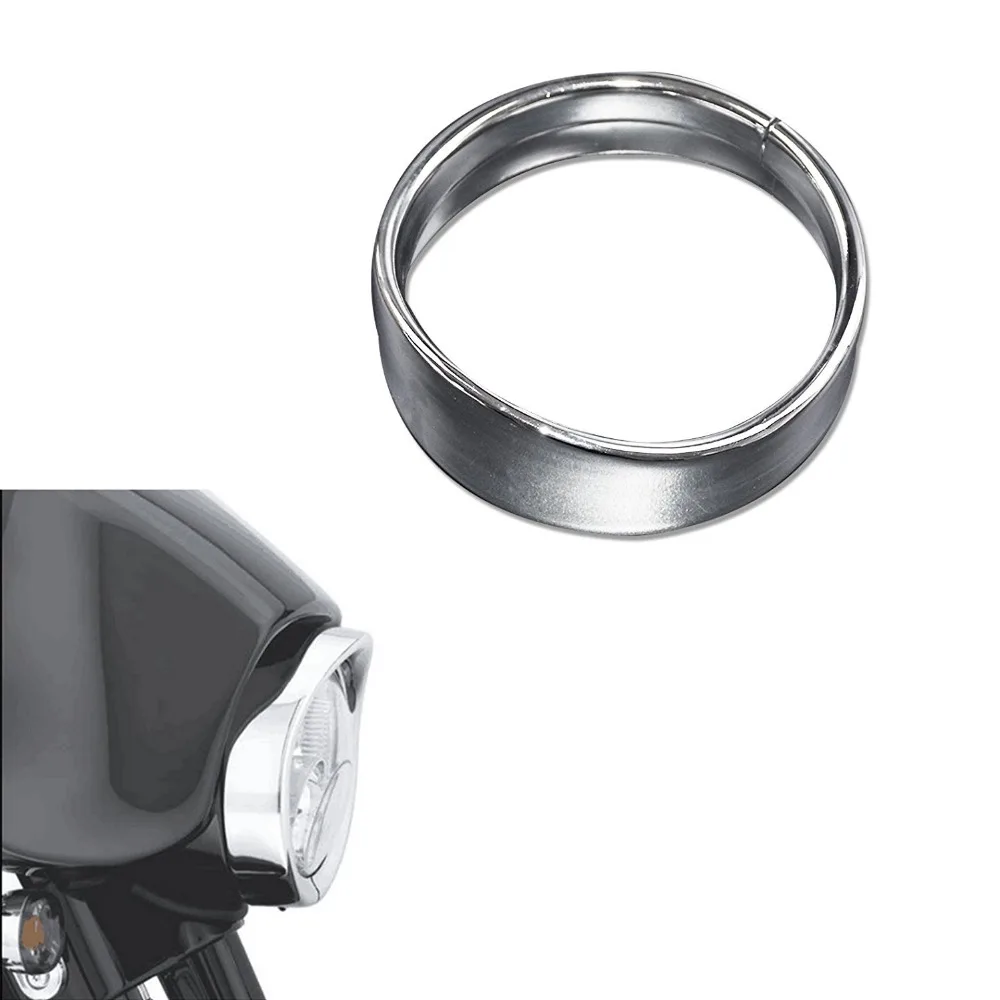 Аксессуары для мотоцикла HARLEY BLACK " отделка передних фар кольцо козырек для HARLEY FLH FLHS FLHT ROAD KING 60-13