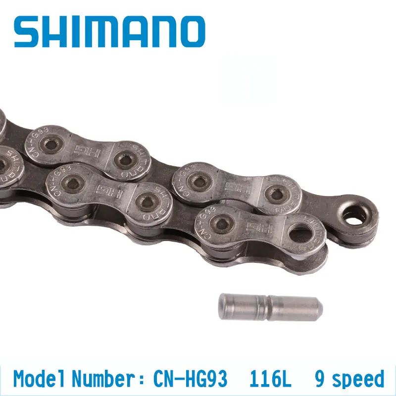 Shimano Deore HG93 9 скоростная цепь MTB/горный велосипед HG-X 116л для шоссейного велосипеда |