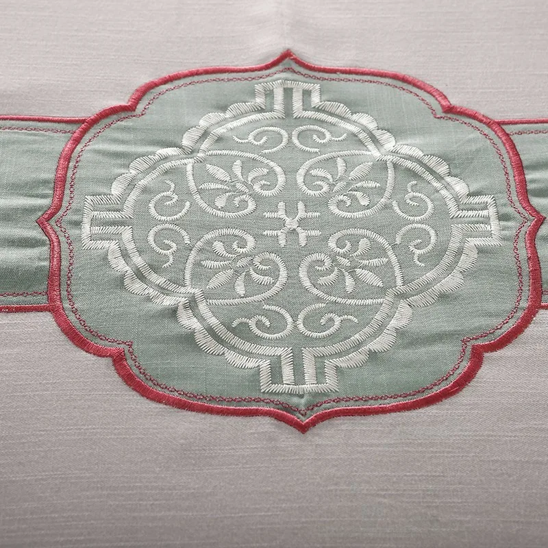 Solstice домашний текстиль супер роскошный классический стиль вышивки 100% хлопок 4 шт