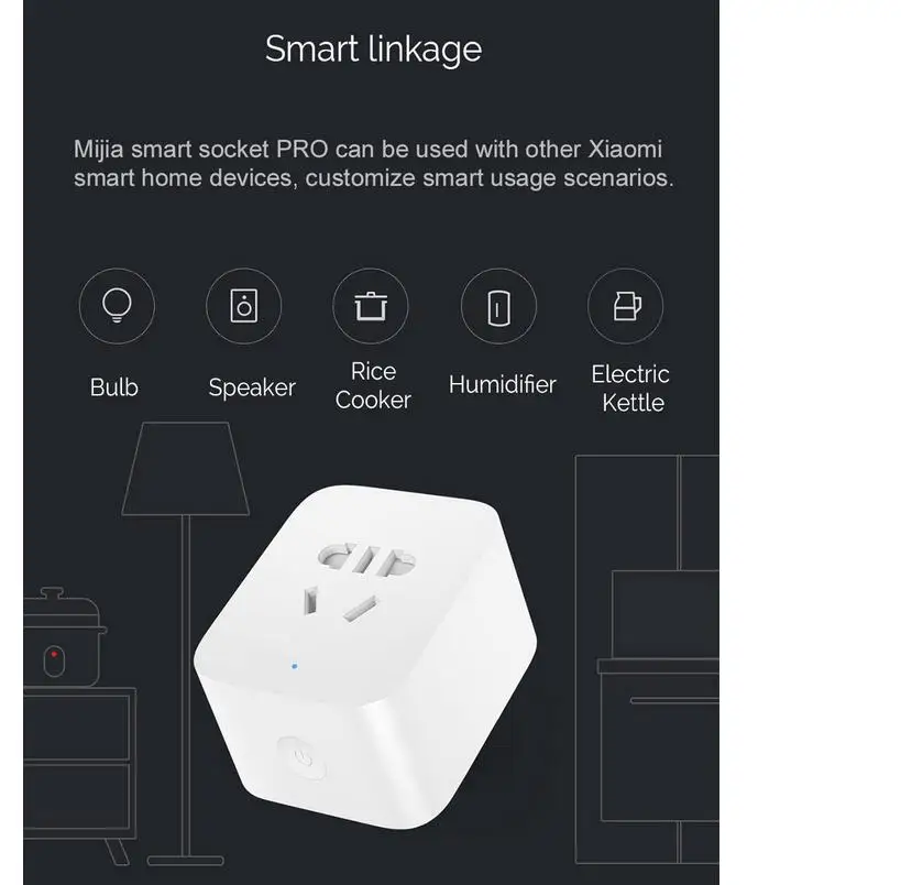 Xiaomi mi jia Smart mi основное гнездо обновленная версия, с 2 USB интерфейсом/BC1.2 Быстрая зарядка для xiaomi комплекты умного дома
