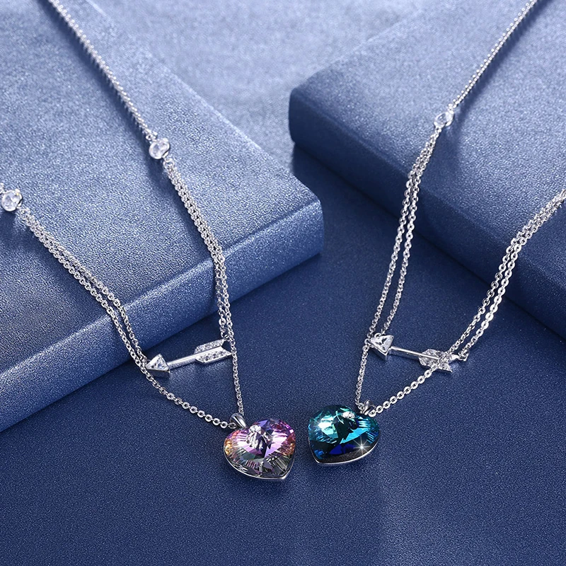 Подвеска в виде сердца от SWAROVSKI серебро 925 пробы | Украшения и аксессуары