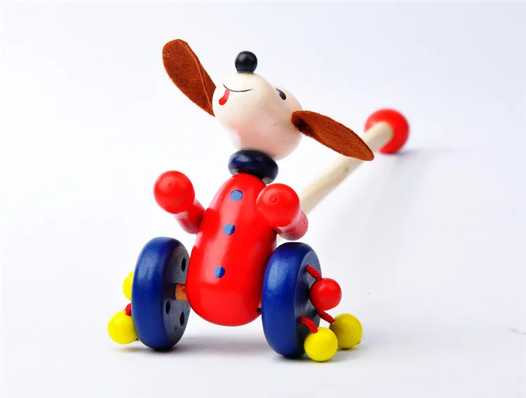Популярный стиль DIY интерактивная игрушка для малышей с животными тележка деревянная игрушка blockstrolley для детей Развивающие детские игрушки