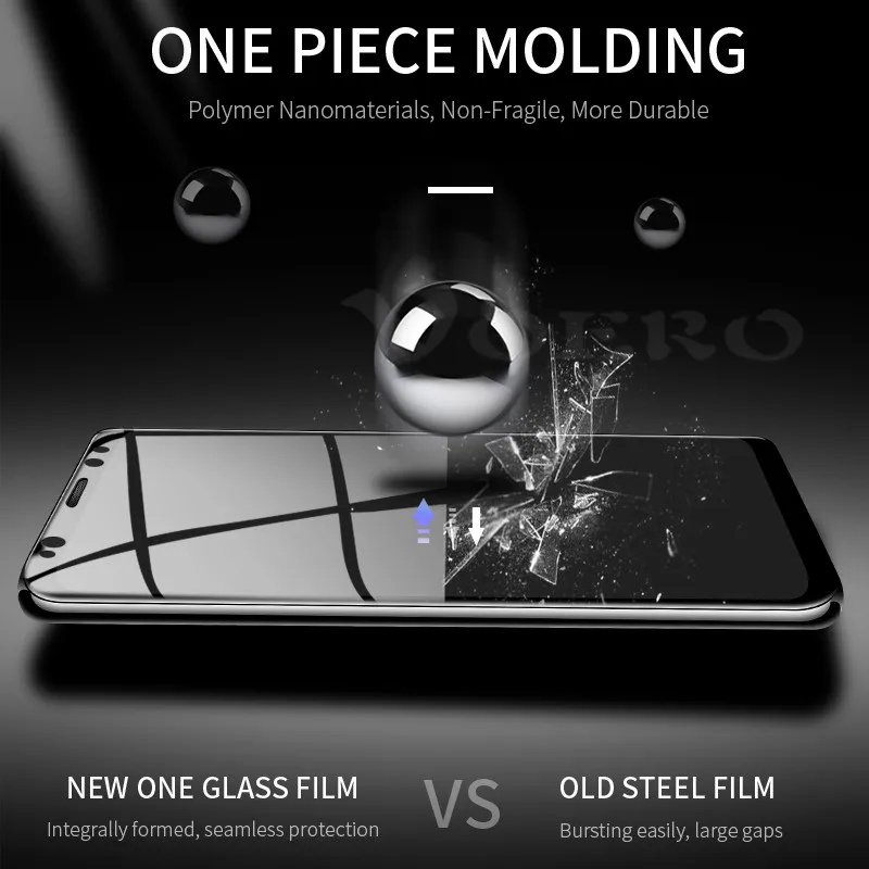 VOERO 6D полное покрытие Экран закаленное Стекло для samsung Galaxy S8 S9 плюс S6 S7 край Защита