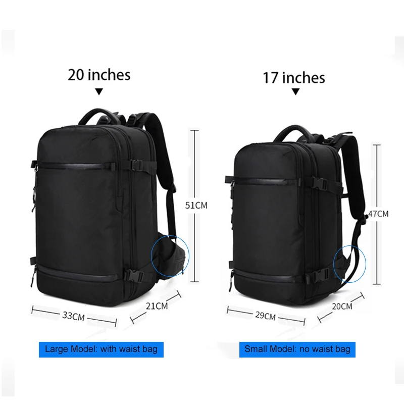 

Mochila Multifunctional Men Backpack Laptop 17" Multi-layer Large Capacity Waterproof Male Travel Bag Backpack with Shoe Pouch