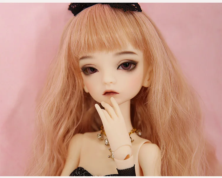 Парик bjd кукла L6# Размер 16-17 см 1/6 вьющиеся парик Жаростойкие синтетические длинные волосы bjd кукла парики в красоты