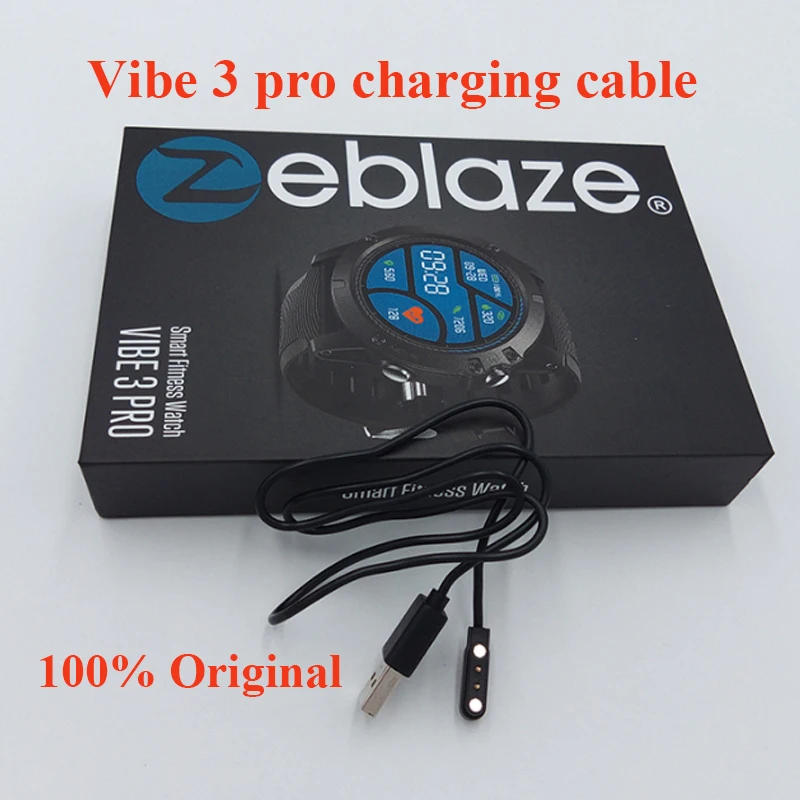 Кабель зарядного устройства для Zeblaze VIBE 3 Pro Smart Watch Backup 2pin Магнитный USB кабель