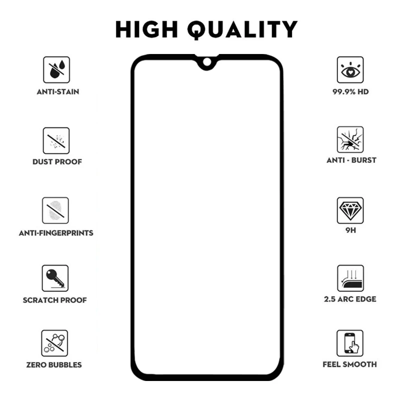 Защитное стекло для samsung a50 закаленное стекло galaxy a30 a40 a 30 40 50 Защитная пленка для экрана SAM galaxy 9H tremp glass es