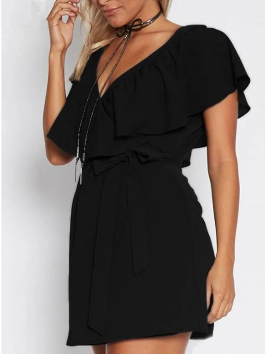 2019 New Spring Summer Women Sexy V-Neck Sleeveless Dress Casual Elegant High Waist Party Beach Female Vestidos | Женская одежда