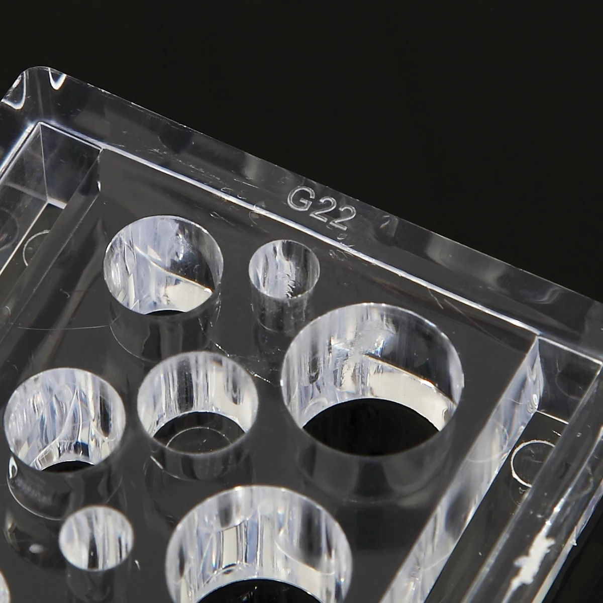 16 отверстия прямоугольник Прозрачный Акриловый Пигмент Кубок Крышка Стойки