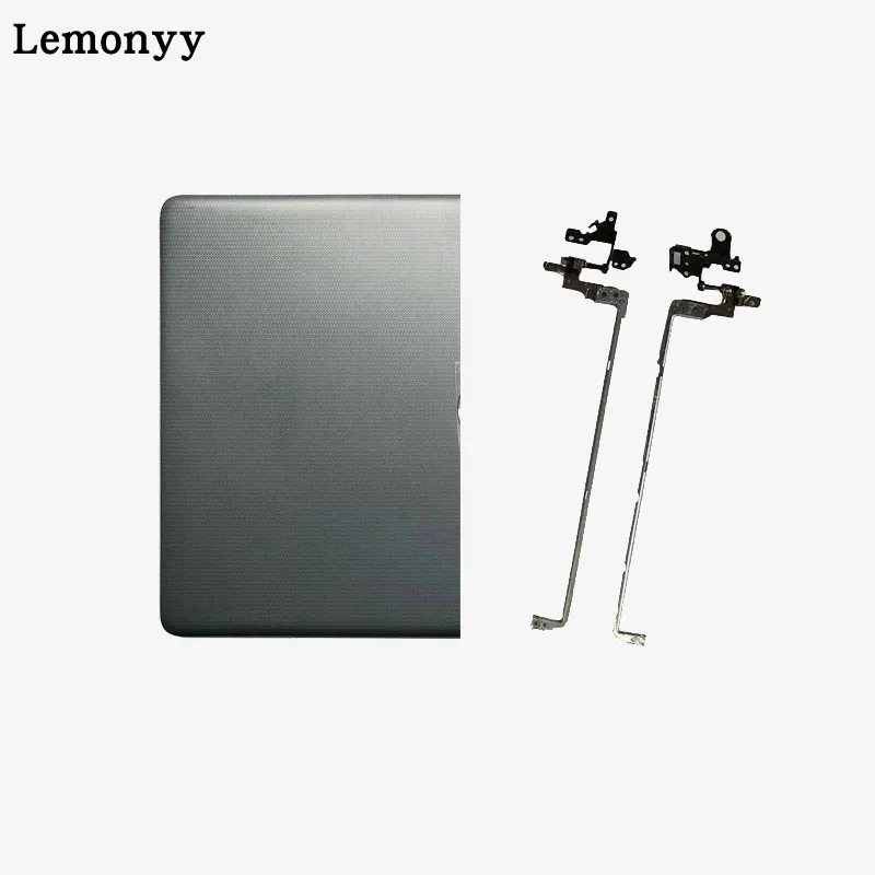 Gray and Hinges Корпус ноутбука для hp 15-DA 15-DB 15-da0012dx 15-da0014dx 15-da0061nr lcd верхняя крышка/lcd передняя рамка/петли крышки - Цвет: Gray and Hinges