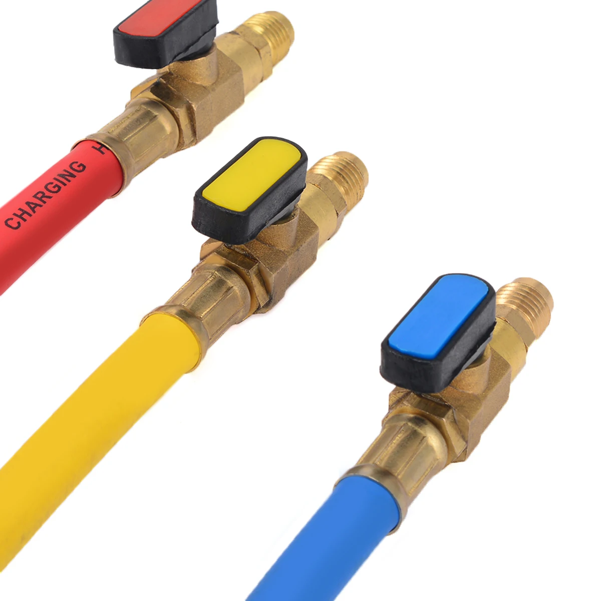 3 шт. 19 см R134a R410a заряжающий шланг 800PSI набор манометра A/C Шланги для охлаждения