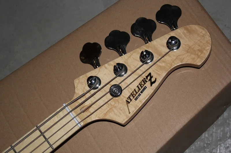 Оптовая продажа высокое качество Custom Shop Белый 4 Strings atelierz Настройка системы