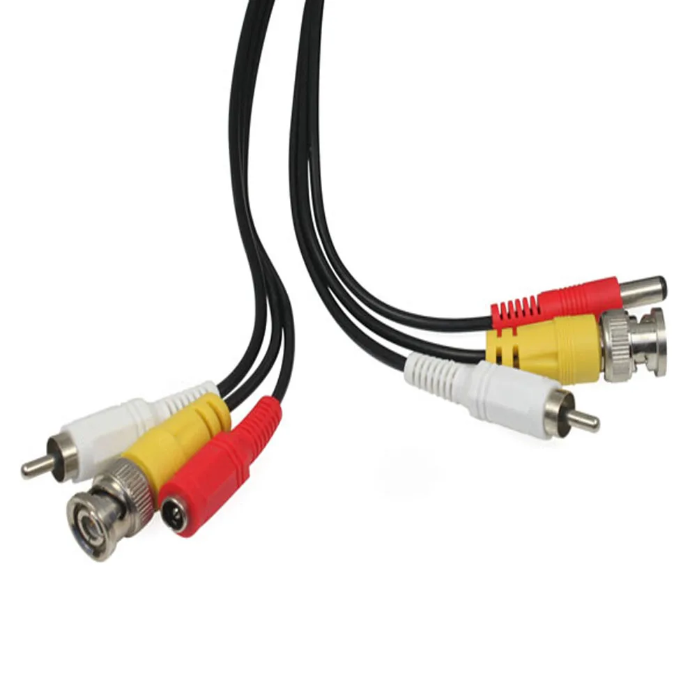 Коаксиальный кабель для видеонаблюдения BNC DC RCA камер Power Siamese 5 м 10 20 м|line cable|line
