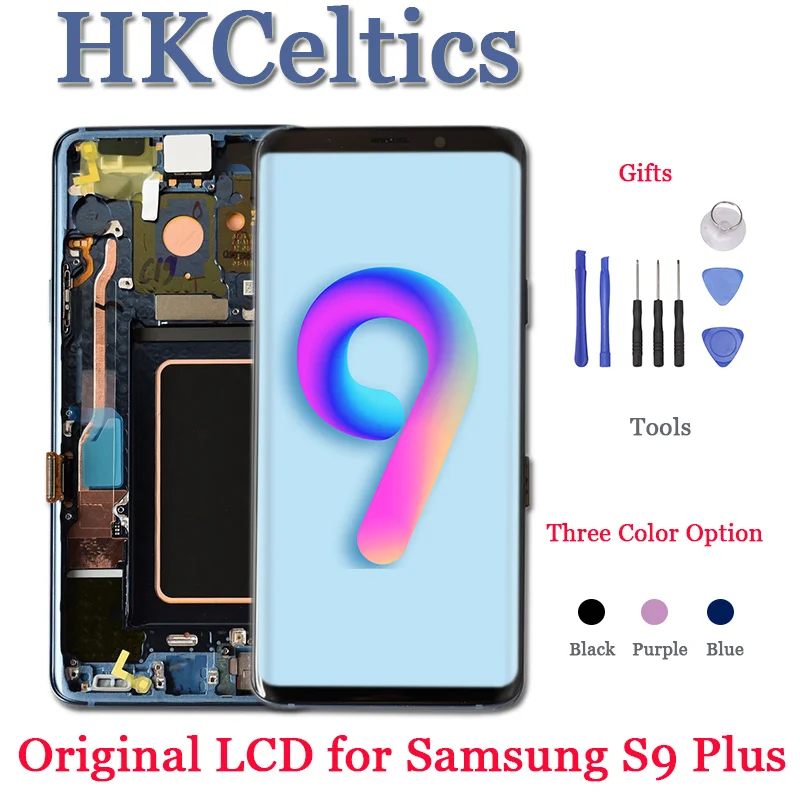 Оригинальный AMOLED Замена для SAMSUNG Galaxy S9 ЖК дисплей с сенсорным экраном дигитайзер +