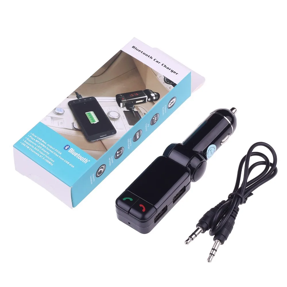 

30 шт., автомобильный Bluetooth MP3-плеер BC06 с FM-передатчиком