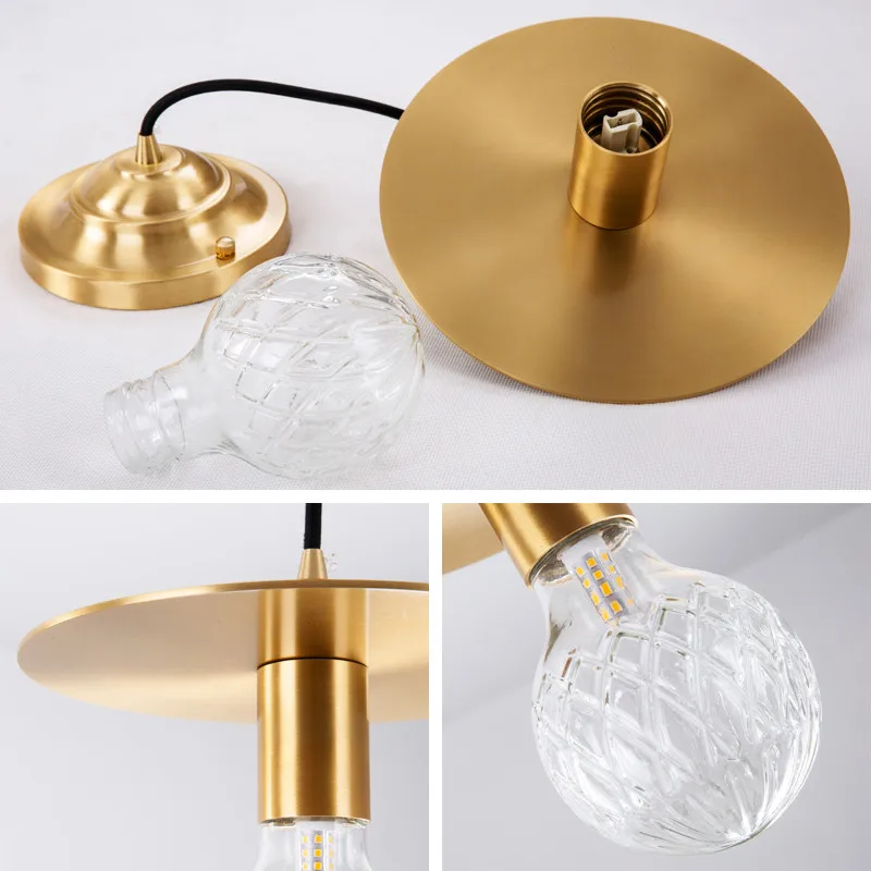 

Nordic Pendant Light Gold Suspension Light Modern Glass Ball Molecular For Living room Restaurant Home Pendant Lighting PA0189