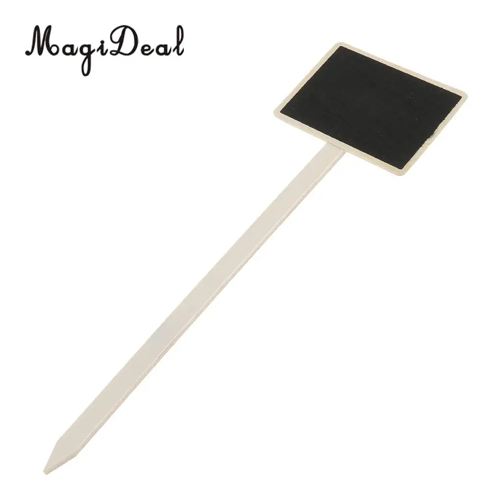 20 штук мини деревянная доска сообщений доске с палкой маркеры для растений